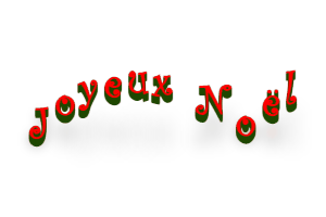 Gif de voeux avec animation sur texte joyeux Noël