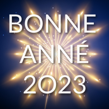 Texte de voeux du nouvel an 2023 avec feux d'artifice
