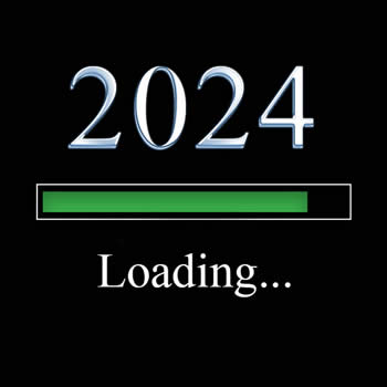 Image d'attendre l'arrivée de la nouvelle année 2024