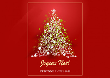 Image d'arbre de Noël avec texte joyeux Noël